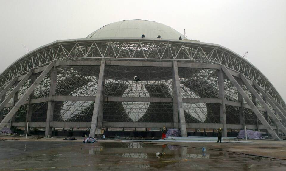 富锦温泉馆网架工程